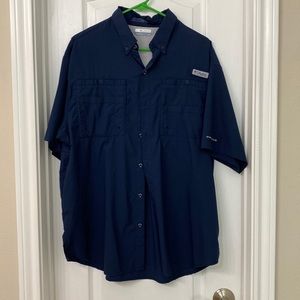 Columbia Men’s large tamiami omni shade short sleeve button down. Brand new
